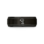 best presents for couples – black tungsten impact driver wedding band