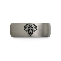best presents for couples – gray tungsten ram wedding band