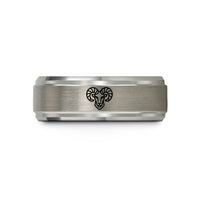 best presents for couples – silver tungsten ram wedding band