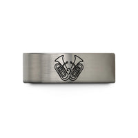 tungsten bands for couples – gold & gray tungsten euphoniums clef wedding band