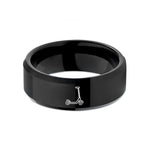 tungsten rings for men – black tungsten kick scooter wedding band