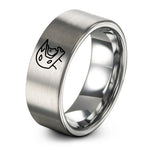 romantic present ideas her – gray tungsten mtb helmet ring