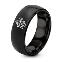 Valentines Gifts for Her – black tungsten carburetor ring