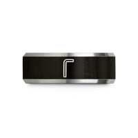tungsten band for her – black & grey tungsten hex key allen wedding band