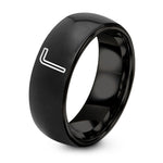 Valentines Gifts for Her – black tungsten hex key allen ring