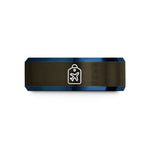 thoughtful presents for wife – gunmetal & blue tungsten luggage tag airplane wedding band