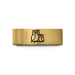 unique presents for him – gold tungsten owl owlet wedding band
