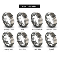 font options for inside engraving on grey valley rings