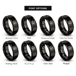 font options for inside engraving on black valley lines peak rings