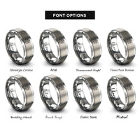 font options for inside engraving on silver vector equilibrium cuboctahedron rings