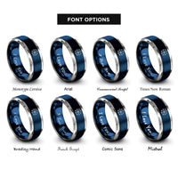 font options for inside engraving on blue & grey veldismagn rings