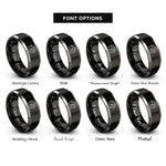 font options for inside engraving on black & gray vu meter rings