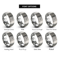 font options for inside engraving on grey vu meter rings