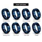 font options for inside engraving on blue wasabi root rings