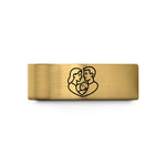 engraved wedding band ideas – gold tungsten parents baby heart wedding band