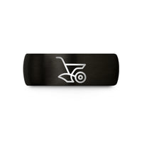 matching rings for couples – black tungsten plow wedding band