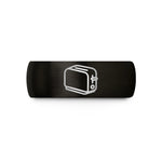 tungsten black wedding rings – black tungsten toaster wedding band