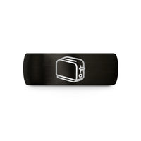 tungsten black wedding rings – black tungsten toaster wedding band