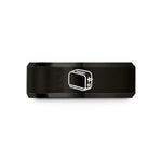 engraved promise rings men – black tungsten toaster wedding band