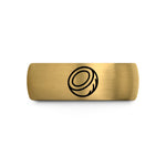 tungsten bands for couples – gold & silver tungsten coconut wedding band