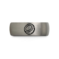 tungsten bands for couples – silver tungsten coconut wedding band