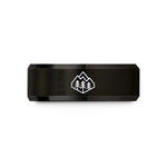 personalized presents for couples – black tungsten forest ridge wedding band