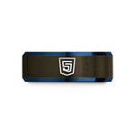unique couple anniversary rings – gunmetal & blue tungsten html5 wedding band