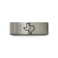 tungsten couples wedding bands – blue & grey tungsten texas wedding band