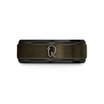 present bands for men – gunmetal & black tungsten hook line wedding band