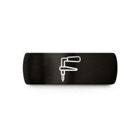 personalized presents for guys – black tungsten rivet setter wedding band