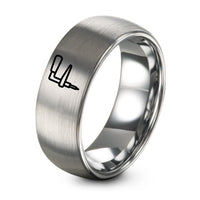 Wedding Gift Anniversaries for Him – gray tungsten rivet setter ring