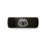 personalized jewelry for her – black tungsten bundt cake wedding band
