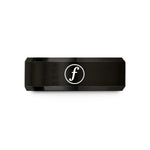 anniversary ring for her – black tungsten forte f circle wedding band