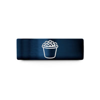 personalized jewelry for wife – blue tungsten mac cheese cup wedding band