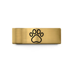 matching rings for partners – gold tungsten cat paw wedding band