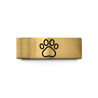 matching rings for partners – gold tungsten cat paw wedding band