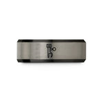 unique couple rings present – black & gray tungsten fine tuners wedding band
