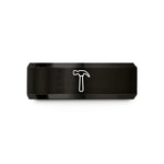 best presents for newlyweds – black tungsten hammer wedding band