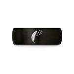 couples matching wedding rings – black tungsten feather birds wedding band
