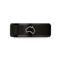 tungsten comfort fit rings – black tungsten australia wedding band