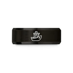 matching bands for couples – black tungsten benchy boat wedding band
