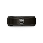 matching bands for couples – black tungsten maki roll wedding band