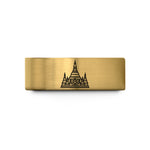 tungsten wedding bands unisex – gold tungsten shwedagon pagoda wedding band