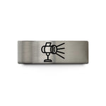 stylish wedding bands her – black & blue & gray tungsten focus light beam wedding band
