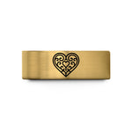 yellow gold wedding band – gold tungsten victorian filigree heart wedding band