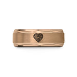 yellow gold wedding band – rose gold tungsten victorian filigree heart wedding band