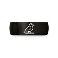 women's tungsten wedding band – black tungsten virginia wedding band