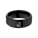 women's black tungsten ring – black tungsten virginia wedding band