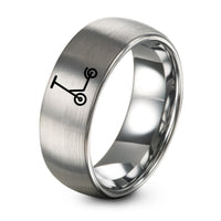 Wedding Ring Him And Her – grey tungsten kick scooter ring