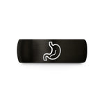matching rings for couples – black tungsten stomach wedding band